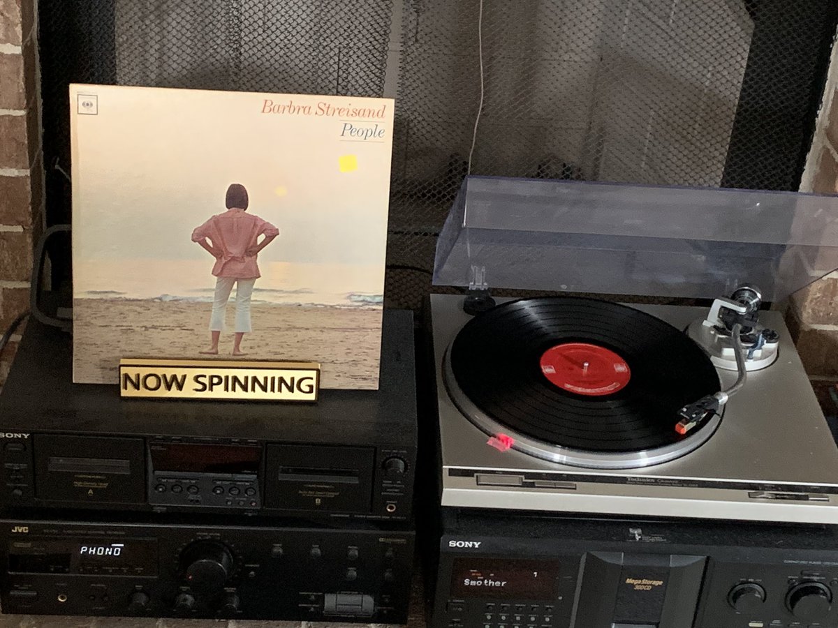 Spun “#People,” by Barbra Streisand, on the #turntable last night. #MusicTherapy #Music

This is an early Babs album, and a good one. You keep underrating her. Stop doing that. 

Picked this up recently for $1. Title song.🎶👇 (838 
youtu.be/g1B-a1M7U58