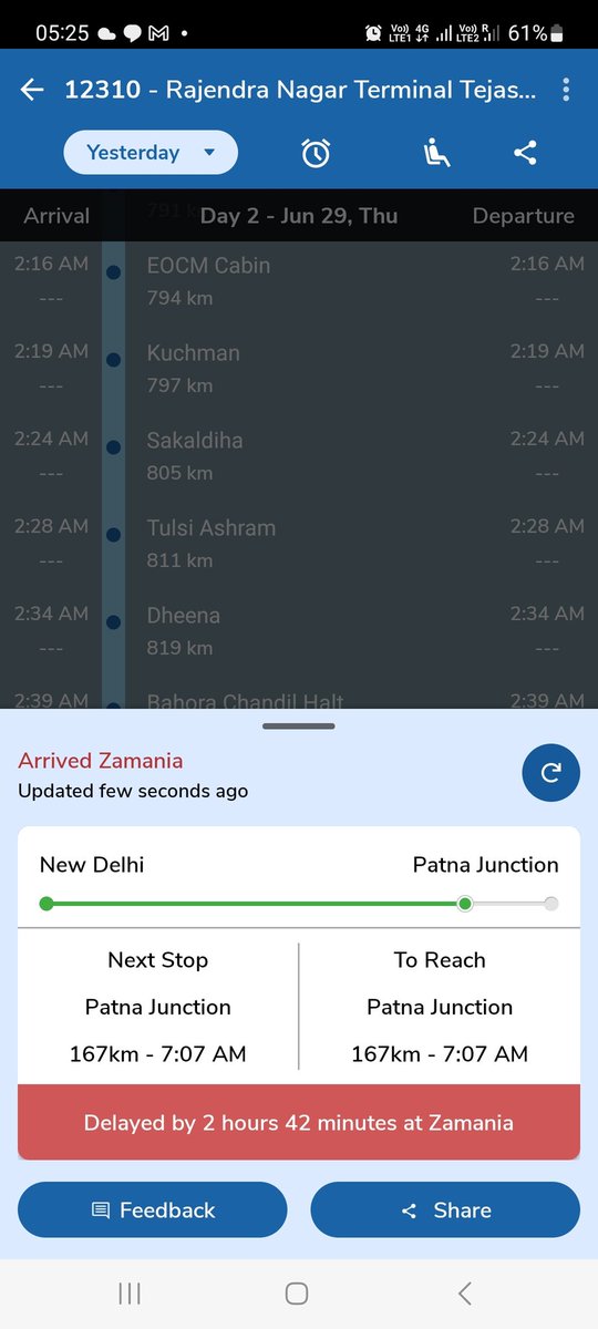 Era is for #bullet train but <a href="/indianrailway__/">IndianRailways</a>  r not capable to run train like #TejasRajdhani" (12310) timely, is it intentionally being delayed sothat muslim can't pay #eidnamaz 
How we plan. #shame on ur services and commitments <a href="/indianrailway__/">IndianRailways</a> <a href="/PMOIndia/">PMO India</a>