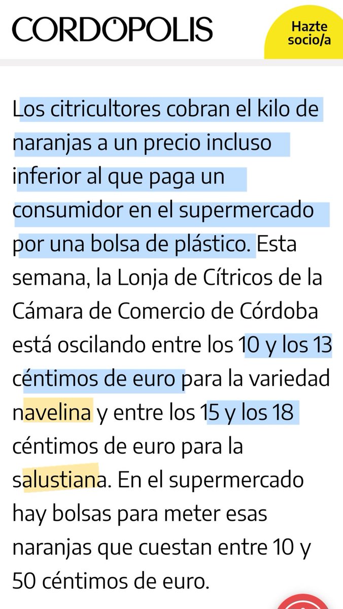 @La_SER Ha hablado de lo que se le paga al productor: menos de lo que cuesta una bolsa de plástico, y es verdad (10-13 céntimos). Estáis haciendo el ridículo, como siempre. Y 'las redes' también.