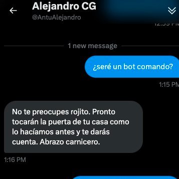 Dejamos evidencia de las graves amenazas recibidas el día de hoy desde la cuenta @antuAlejandro, no nos van a intimidar, cobardes.