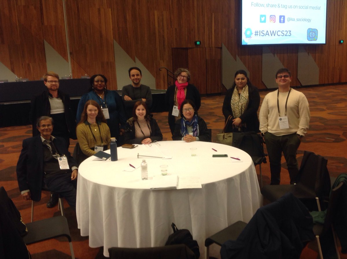 hettige_siri's tweet photo. It was great to have been asked to conduct a professional development roundtable at the world congress of Sociology in Melbourne that brought so many sociologists from around the world, both long standing and very promising young sociologists. Learned a lot as always! https://t.co/CgRqDrRGkR