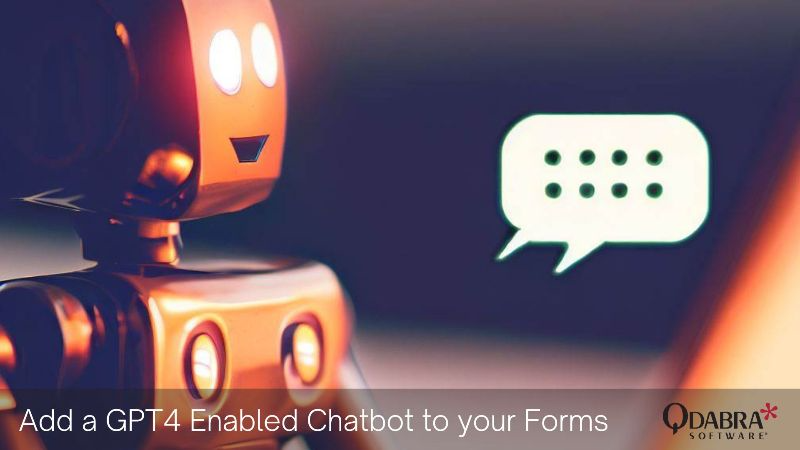 QdabraSoftware's tweet photo. Elevate your forms with #ai! Don't forget to register for tomorrow's webinar: Add ChatGPT-enabled chatbot 🤖 to your forms. Join us! Thursday 6/29 at 8 AM PT
https://t.co/Fq3m5UlXzh

#Qdabra #QdabraForms #InfoPathMigration #NoCode #FormsViewer #FormsDesigner #SharePoint #InfoPath https://t.co/kjAIIJyAgW
