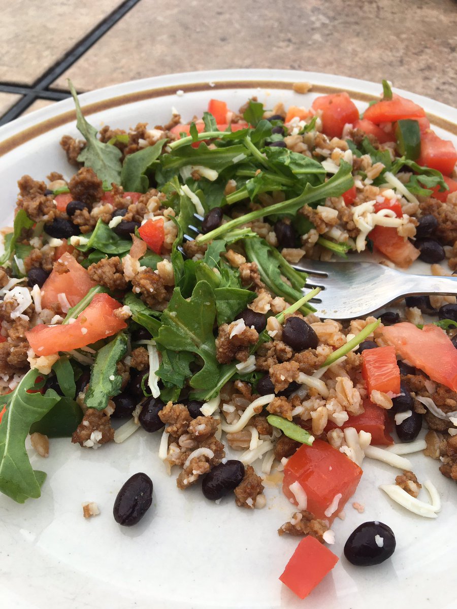 Added some farro into taco night - yum!! #healthyeats #cleaneating