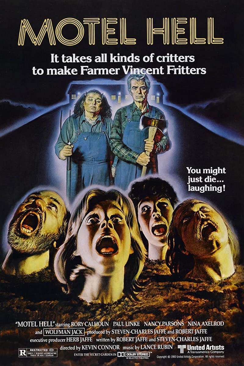 EugWSerra's tweet photo. On October 24, 1980, Motel Hell was released! #MotelHell #RoryCalhoun #PaulLinke #NancyParsons #NinaAxelrod #WolfmanJack #RosanneKaton #MoniqueStPierre #JohnRatzenberger https://t.co/d6pEcECCC8