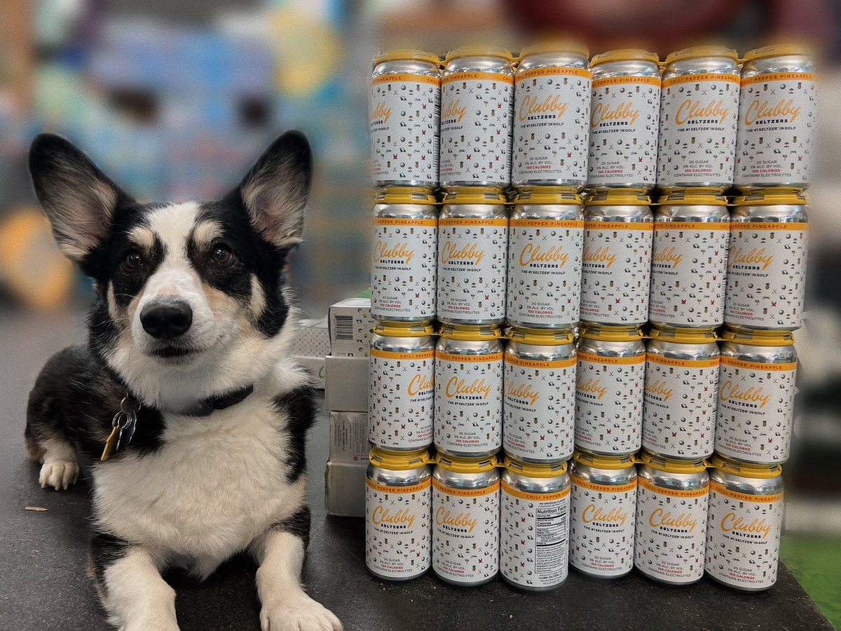 MarketBev_Co's tweet photo. ⛳️❗️BACK AT MARKET BEVERAGE❗️⛳️
Chili Pepper Pineapple Clubby’s are back! Just in time for the 4th, and Cody approved! Come on in and get them before they’re gone! 
@ClubbySeltzers will continue to produce throughout the Summer! https://t.co/YM4QAFnSfX