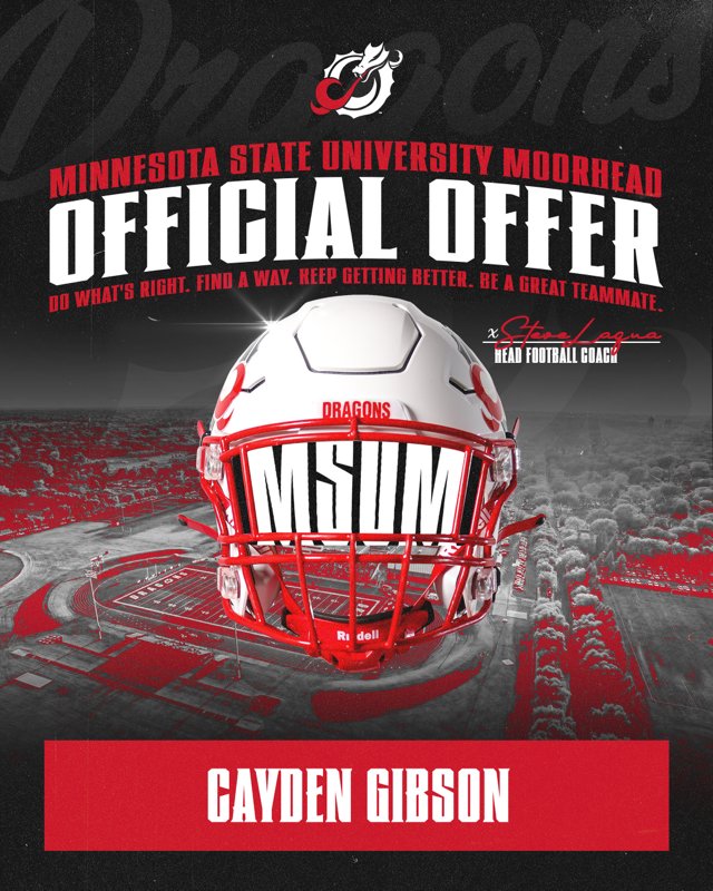 After a great Conversation with @jadelawrence89 I am blessed to receive an offer to @msum_football. #AGTG @CoachBlueford @ACPFootball17 @CodyTCameron @JUSTCHILLY @gridironarizona @ctownrivals