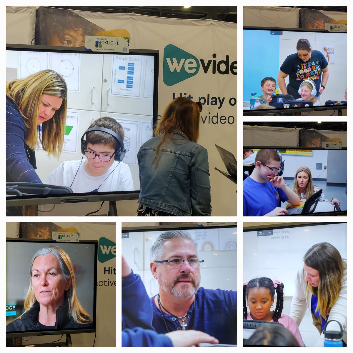 Look who I saw from Virginia Beach at the @WeVideo booth at #ISTELive23 #vbits @KESamazing @HRichardson_VB