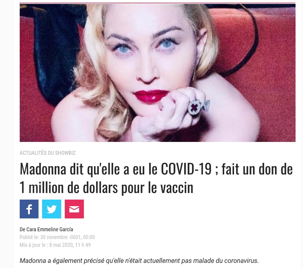 28/6/23Madonna reporte sa tournée après une hospitalisation de plusieurs jours en soins intensifs La pop star américaine a développé une grave infection bactérienne qui a conduit à un séjour de plusieurs jours aux soins intensifs bfmtv.com/people/musique… www-gmanetwork-com.translate.goog/entertainment/…