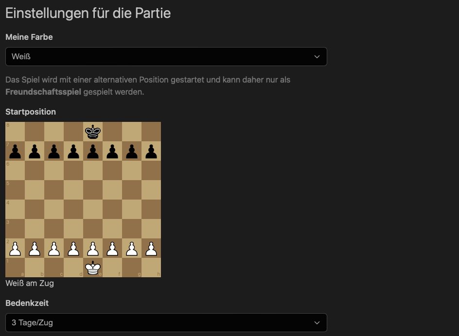Update: Offene Einladungen mit Startposition. #Schach #chess chessmail.de