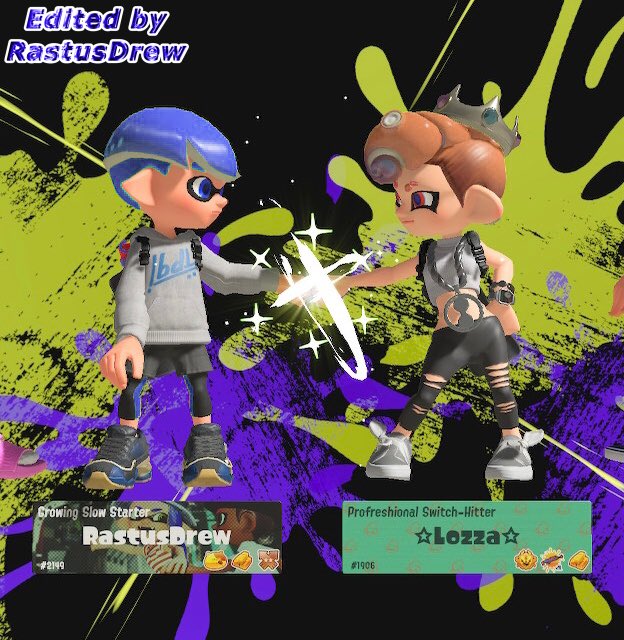 Edited the screenshot of me and @OctoLaurenYT fist bump