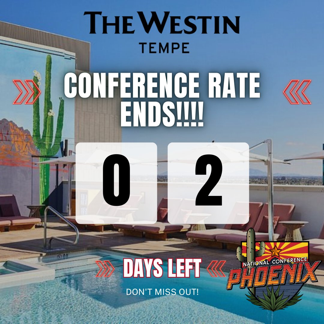 Don't forget to book your room!!! 2 days left to book at the conference hotel!!! Link to book on MyODPhi and our linktree!!!