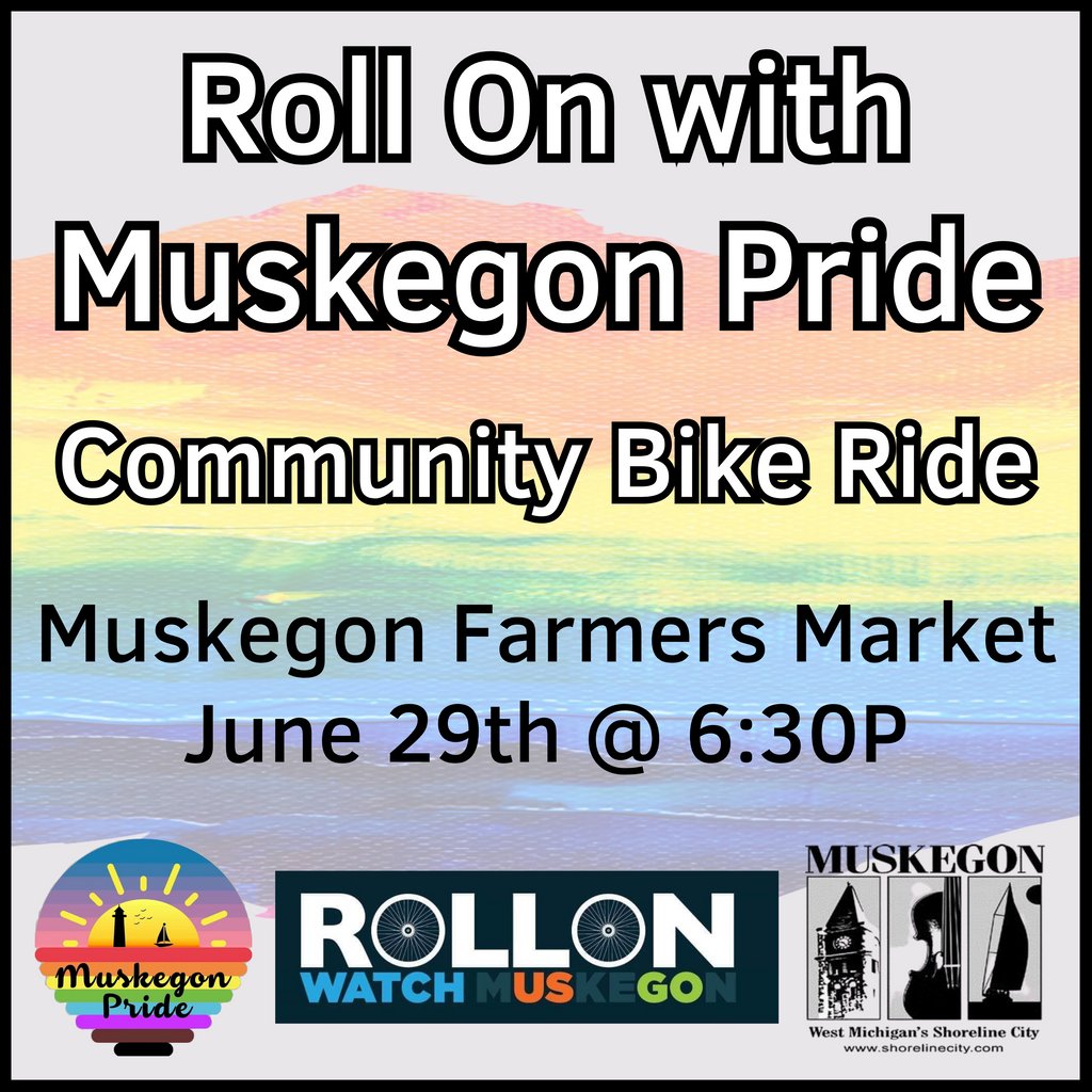 ForMuskegon's tweet image. Join us this tomorrow at the Muskegon Farmers Market at 630P for our annual Community Bike Ride!

Don't feel like riding your bike - catch a seat on the tram, donated by Ramos Towing &amp;amp; Auto Body, with me and enjoy the scenery! 

Please feel free to share on your social media!