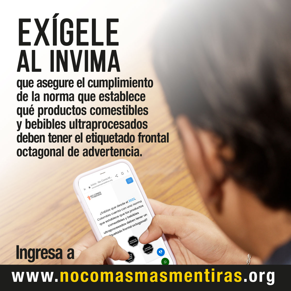 RedPaPaz's tweet photo. Las niñas, niños y adolescentes tienen derecho a una alimentación saludable. 
Exijamos al @invimacolombia que asegure el cumplimiento de la Resolución 2492 de 2022. ¡Ingresa ya a https://t.co/bY7aHR2o5Y #MejorEtiquetadoMejoresElecciones https://t.co/YLa056LmBb