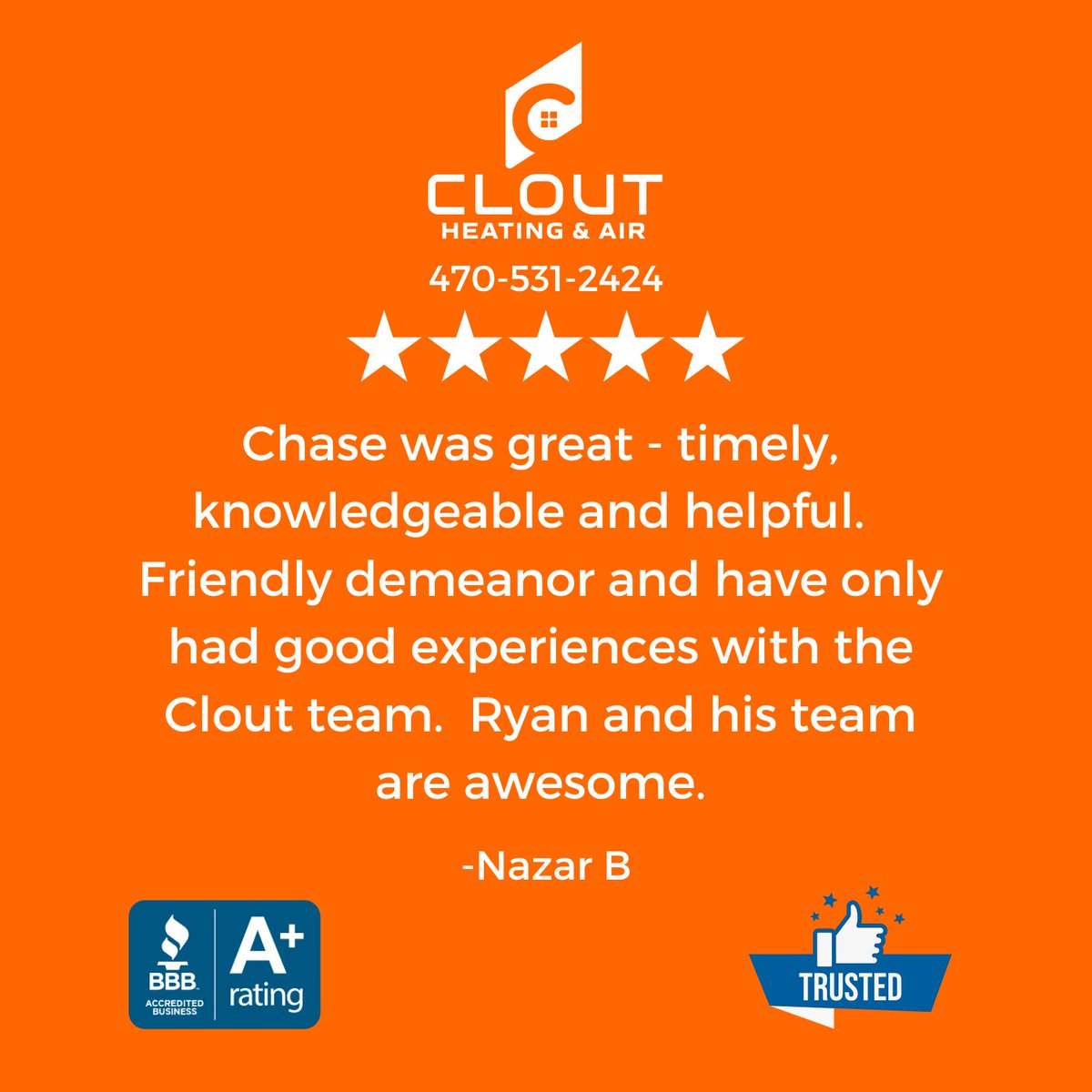 cloutair's tweet photo. Metro-Atlanta’s Preferred Heating &amp; Air Company 

470-531-2424
https://t.co/b4O7wQBfxL

#clientreview #clienttestimonial #testimonialtuesday 
#acworth #decatur #alpharetta #sandysprings #smyrna #woodstock #buckhead #vinings #marietta #kennesaw https://t.co/8RZzHTxKuW