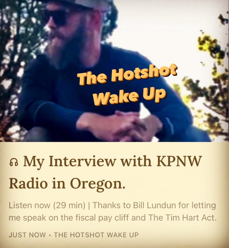 HotshotWake's tweet photo. This week, I was interviewed on KPNW Radio in Eugene, Oregon. Bill Lundun had all sorts of questions for me, including what’s happening in Canada, locals fighting fire, and Ego in fire. (Link in my bio)
#wildfire #fiscalcliff #timsact
I am grateful to Bill for allowing me to speak on the Tim Hart Act and the Fiscal Pay Cliff that’s just just weeks away.
