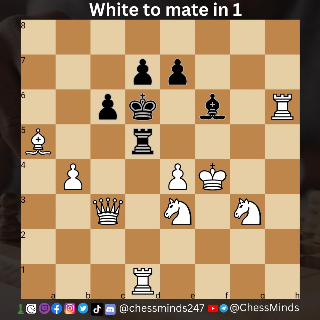 How fast can you spot checkmate in 1?🤔⏱️

White to play🧩✅
#chess #chesspunks #Chessboard #chesspuzzle #magnus