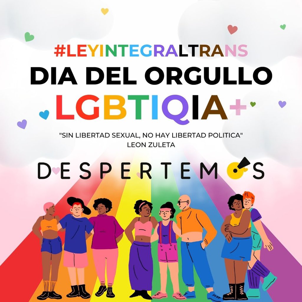 despertemos_co's tweet photo. La lucha y la resistencia LGBTQIA+ han forjado un legado político e histórico de igualdad y libertad. Le apostamos a un Polo Diverso donde estemos todos, todas y todes. https://t.co/RP22EltNLR