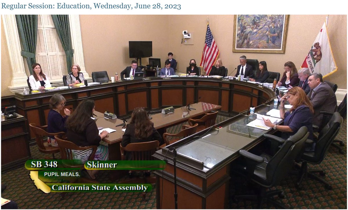 Excellent! Healthy Meals for Kids - #SB348 - won unanimous approval today in the CA Assembly Education Committee. SB 348 will ensure that all school meals in K-12 public schools are healthy and nutritious by establishing guidelines for added sugar and salt.