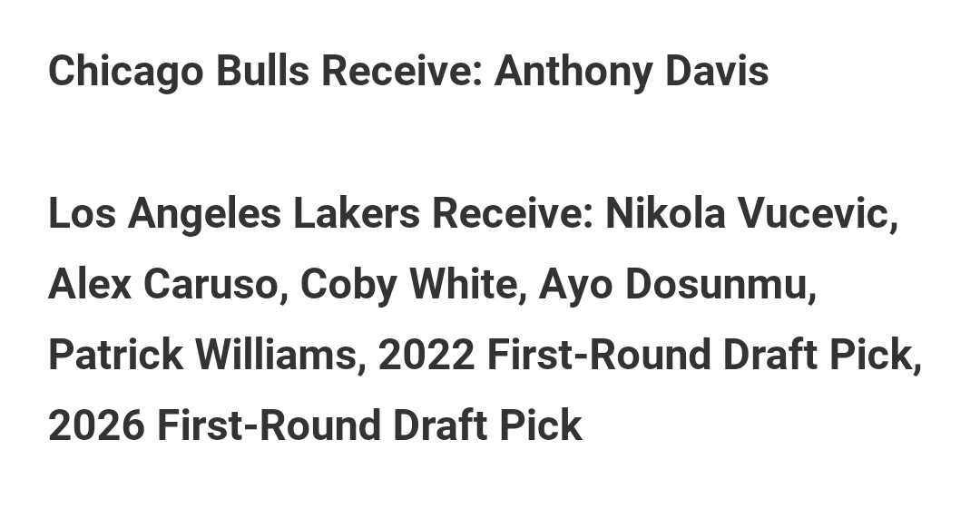 andyvho's tweet photo. @ChiSoxFanMike Reminds me of a trade proposal theory I saw a couple years ago between the Bulls and Lakers. https://t.co/2k0tAYQys4