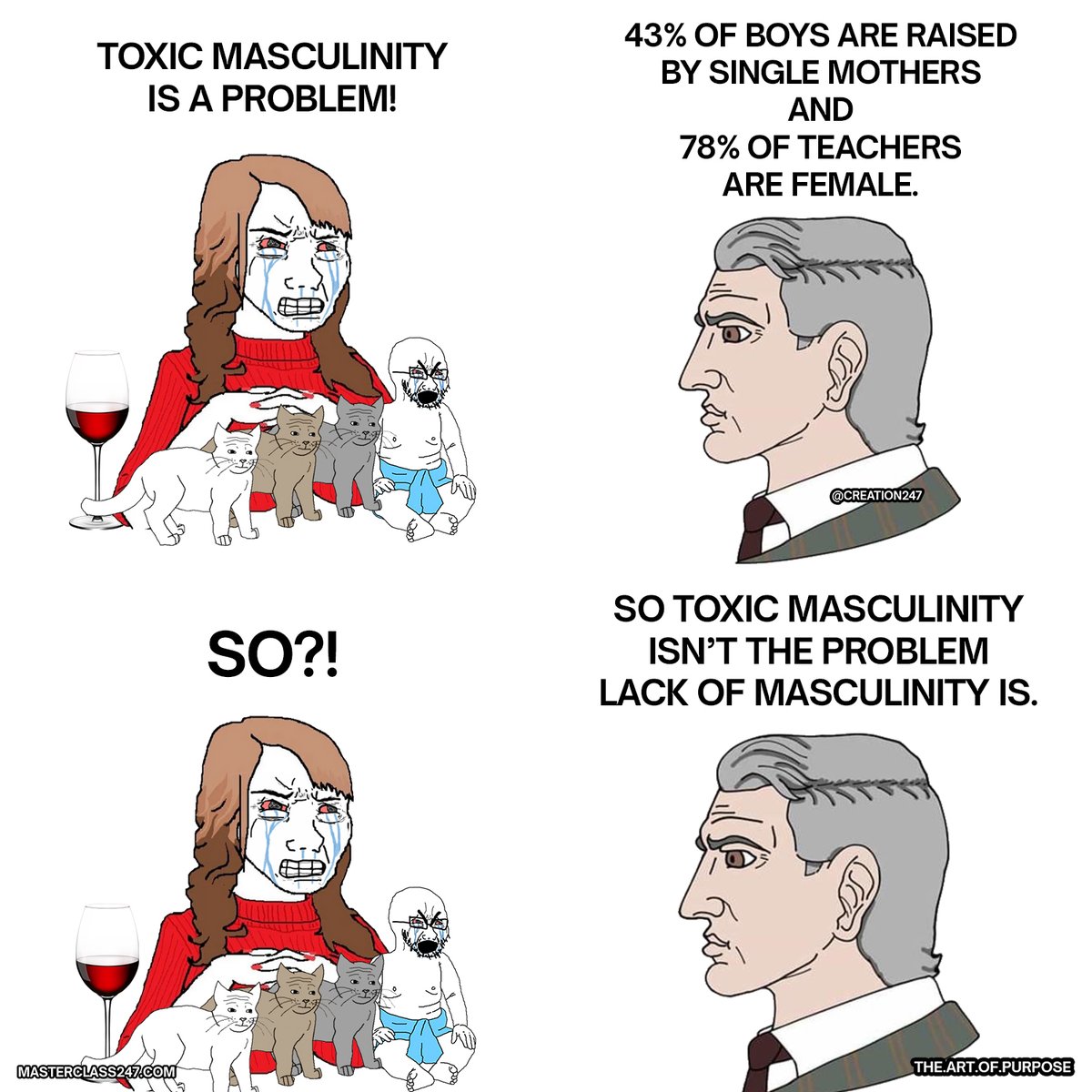 Is masculinity the problem...

or is lack of masculinity the problem?