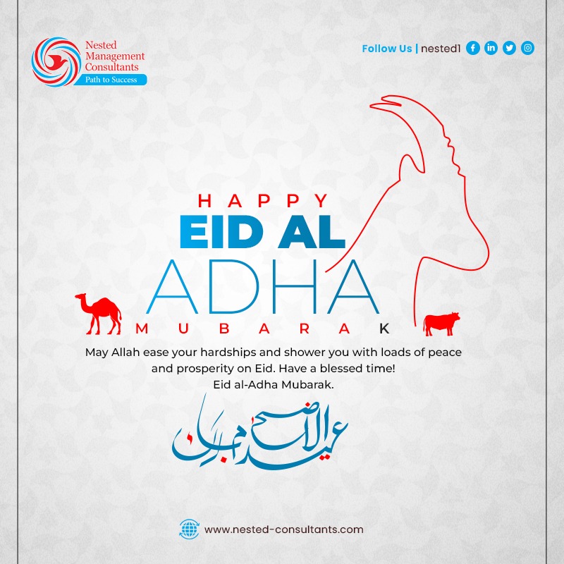nested1_'s tweet image. Nested Management Consultants 
May Allah ease your hardships and shower you with loads of peace and prosperity on Eid. Have a bless Time!
Happy Eid Al Adha to All UAE Muslims

#nested1 #ISO #Consultancy #Training #Auditing #Certification #iso9001 #iso #haccp #training #qms