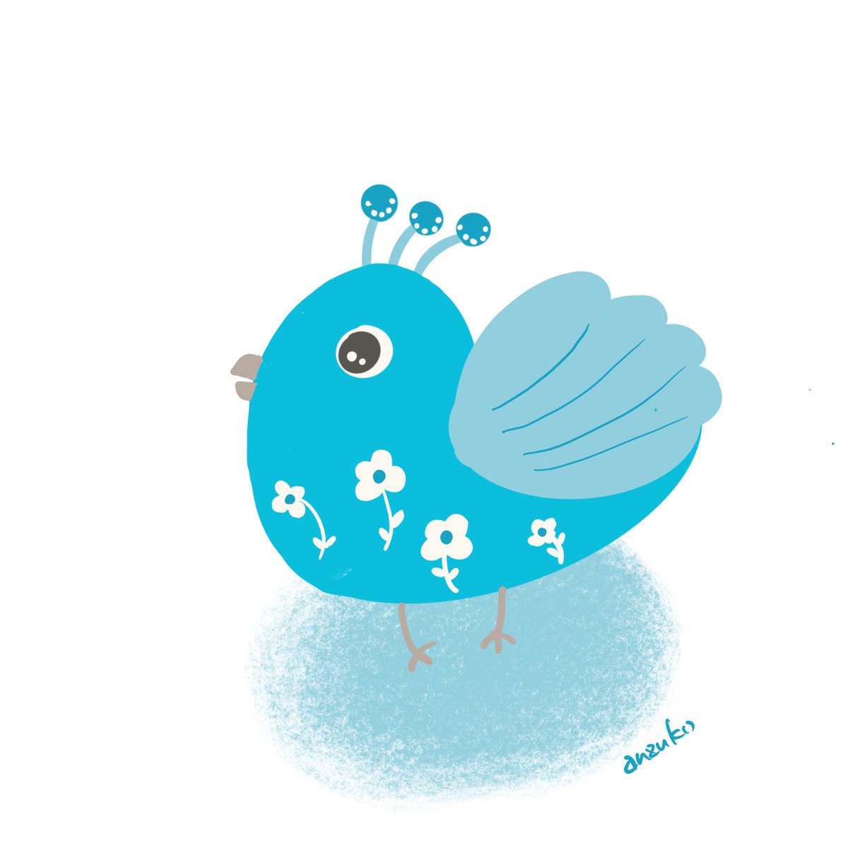 mint_pome's tweet photo. #鳥イラスト
#かわいいイラスト
#bird
#イラストレーター
#illustration
#ipadprocreate 
#turquoiseblue
#ターコイズブルー https://t.co/ywmi2f8Gv8