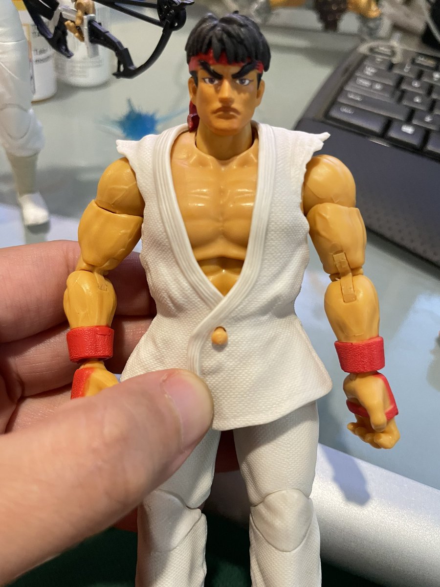 If that button on the gi were any lower 😂😝 #StreetFighter #jadatoys #ACTIONFIGURES #ryu