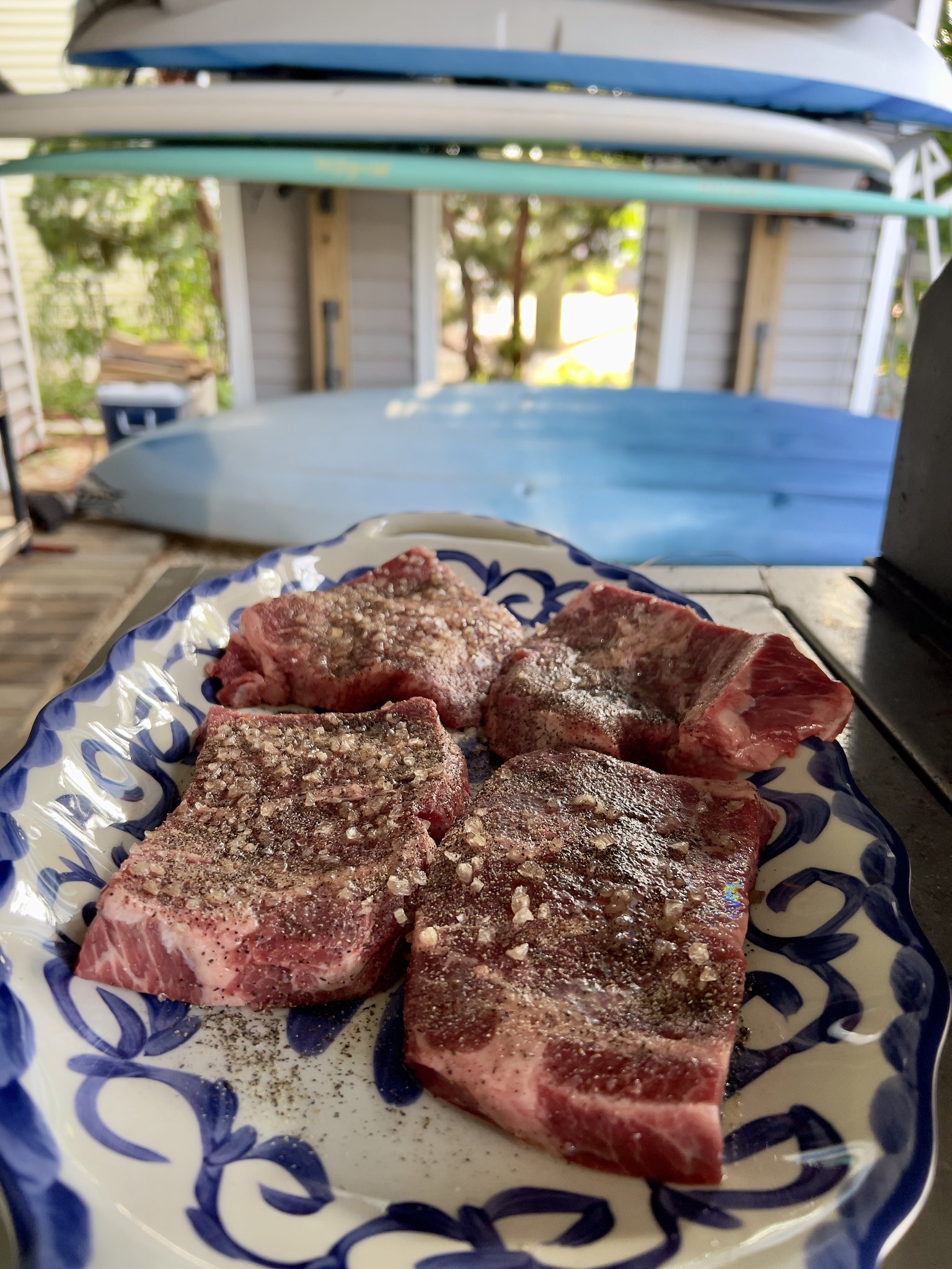 Kevin A on Twitter "A few chuck steaks , smoked salt , pepper n garlic