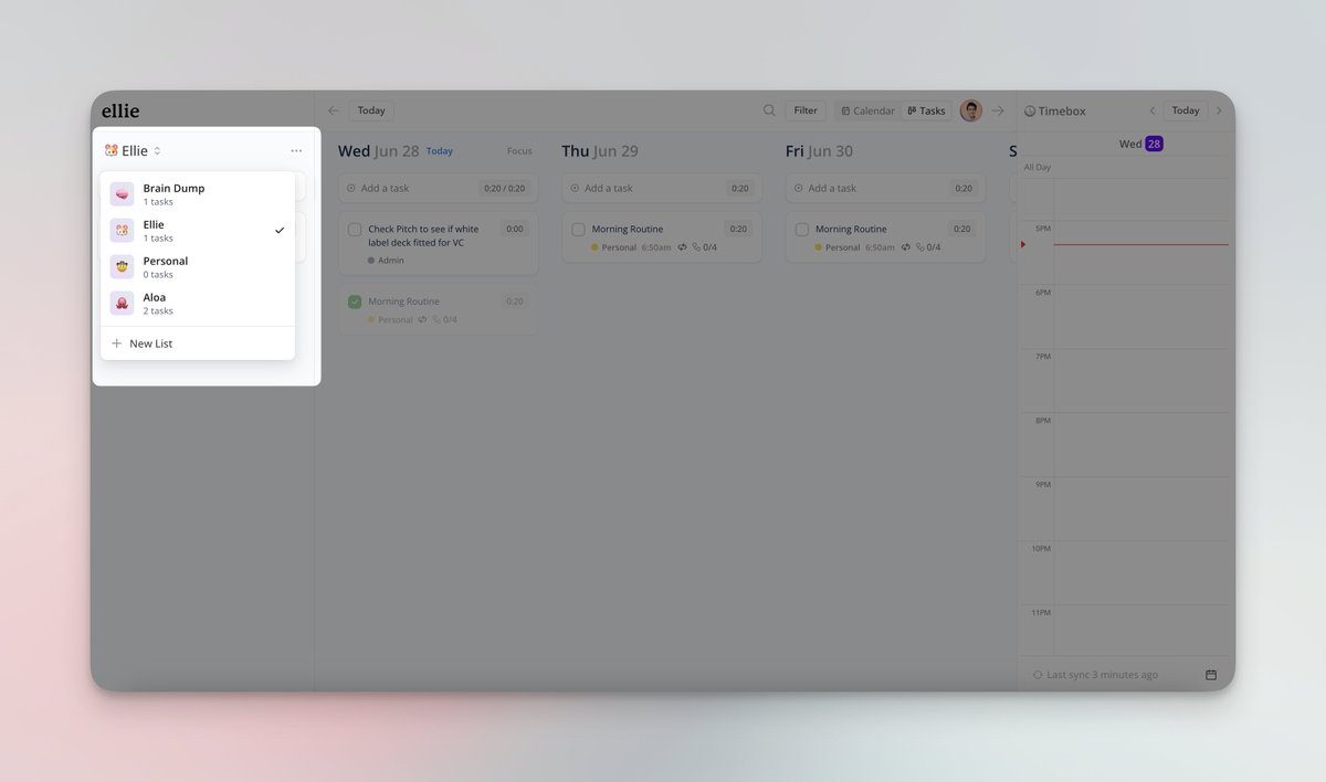 Lists are now live on <a href="/ellieplanner/">Ellie - Daily Planner</a> iOS, Mac and web 🥳

This is v1 of this feature and I have many things planned for it down the road