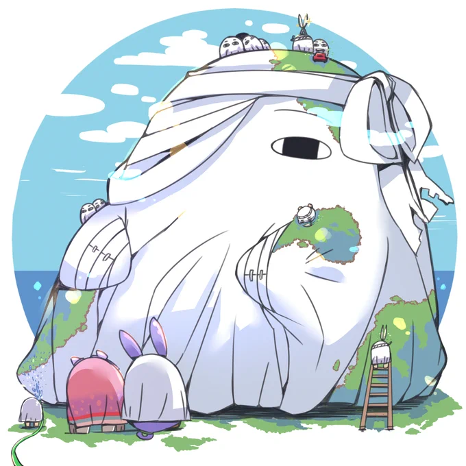 お手入れされるメジェドさま #FGO