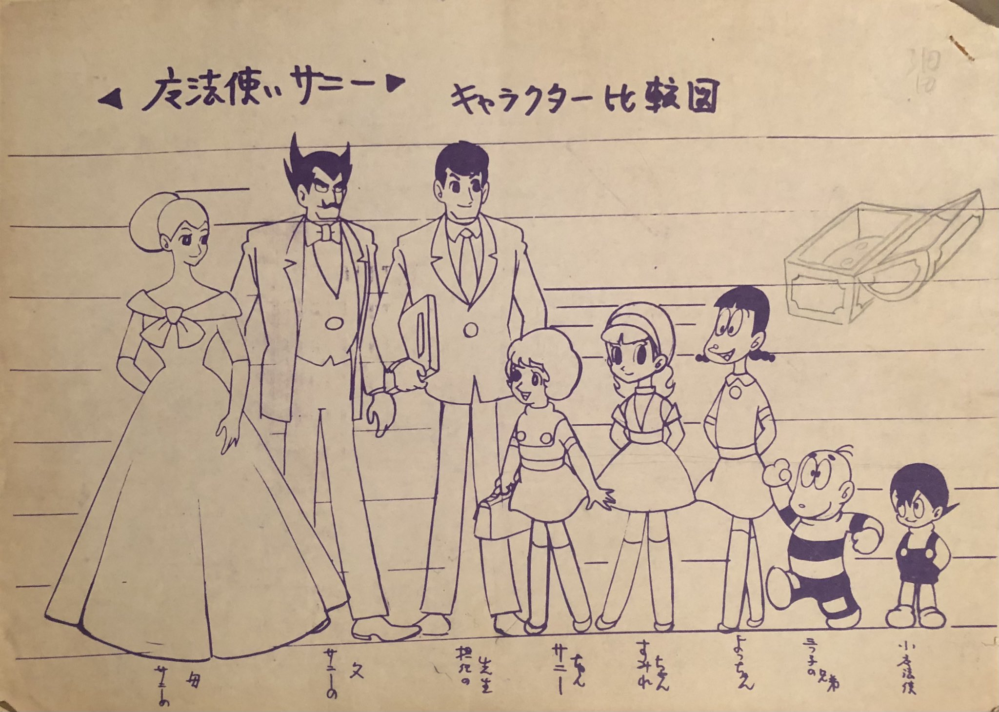 設定資料集 1989年版 魔法使いサリー 原画セット 直筆あり