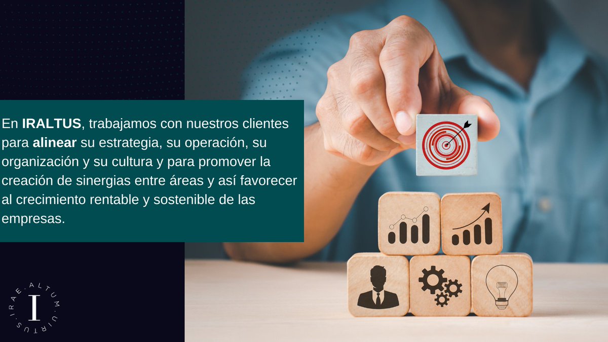 Una buena estrategia, operación, organización y cultura son muy importantes para una empresa. En IRALTUS, trabajamos con nuestros clientes para alinear estos cuatro pilares y para promover la creación de sinergias entre áreas favoreciendo el crecimiento rentable de las empresas.