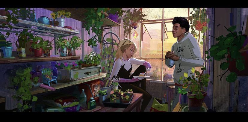 the scene on the watertower was originally supposed to happen in a greenhouse . Thats where this concept came from ☹️