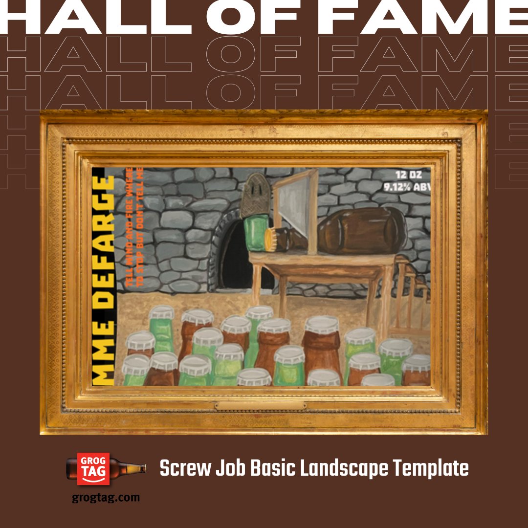 Lettings us print up some hand-drawn art onto our awesome reusable labels is a great way to let your masterpiece live on! Or at least pull double duty as both a centerpiece and a label for your homebrew ... 

grogtag.com/blog/533