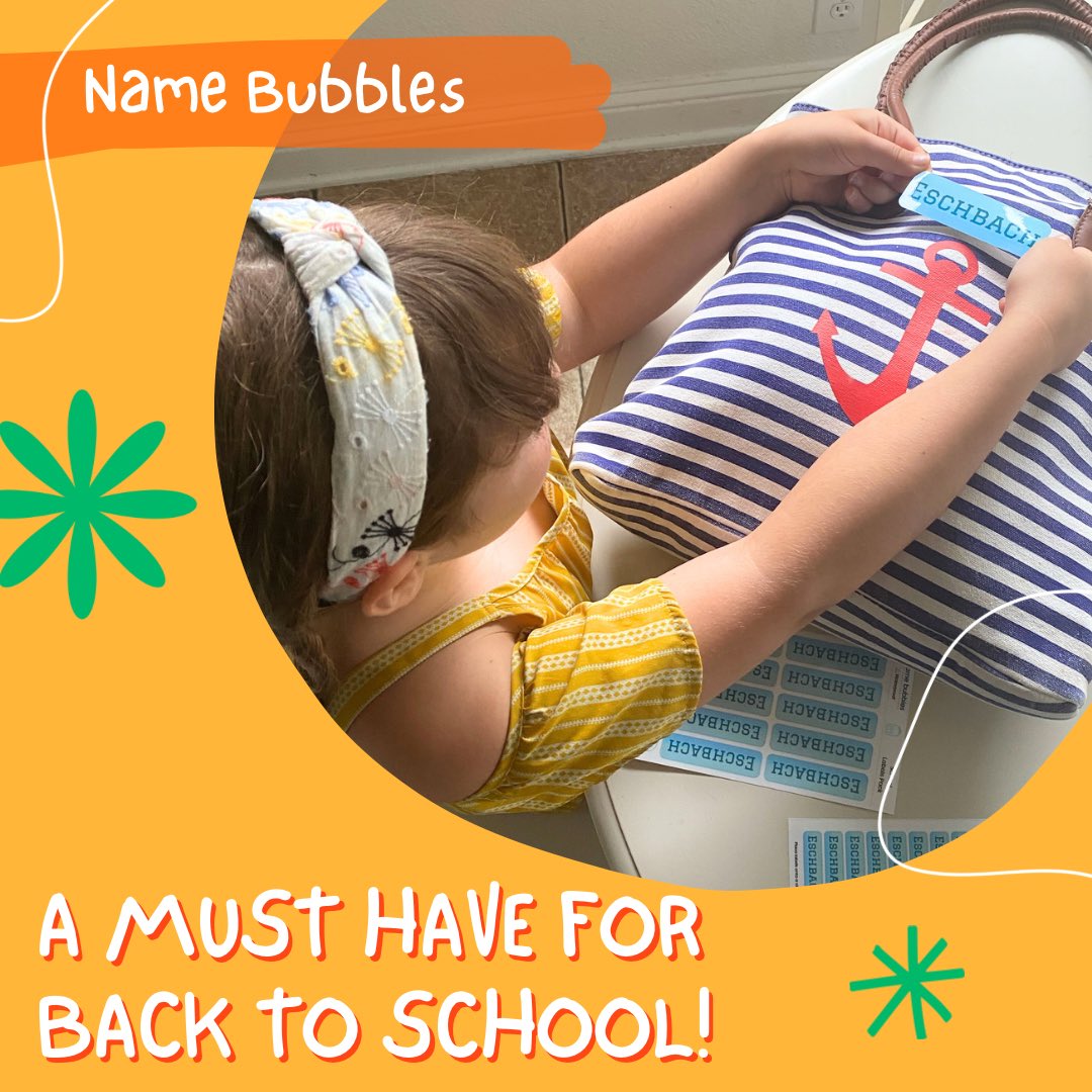 PhxMoms's tweet photo. Name Bubbles Are Perfect For Back To School https://t.co/E19xrRCsqD via @scottsdalemoms https://t.co/vMah5l2ckQ