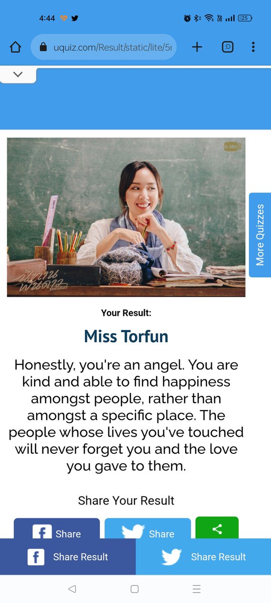 Ok, so I did the test again because my best friend finally answered me about my quality, so I changed one answer. Everything else I answered the same and I got Torfun @_BEPodcast_