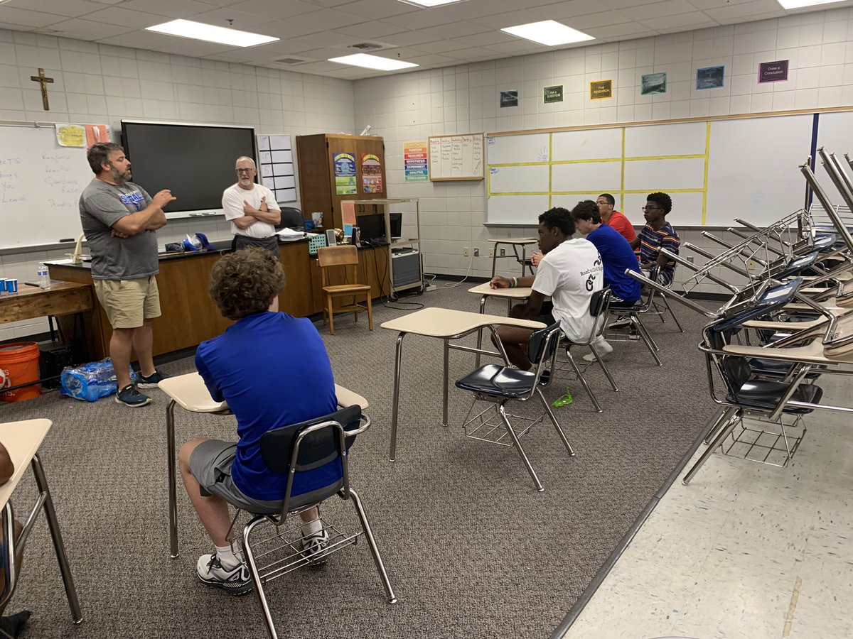 Grateful to Mr. Justin Castanza, President @montgcatholic, for visiting with @DeMathaCatholic #RoadToCivilRights today!! #GoKnights #GoStags #BeAmbassadors