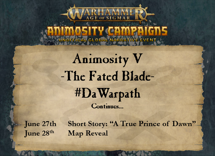 AnimosityCmpgns's tweet photo. Yesterday we released a new short story "A True Prince of Dawn"
https://t.co/1zj9n77ahr
Stay tuned to the map recveal later today
#AOS #GamesWorkshop #WarhammerCommunity #NarrativePlay #Warhammer #AgeofSigmar #AnimosityCampaigns #AnimosityV #TheFatedBlade #DaWarpath https://t.co/K0z1zpvtWL