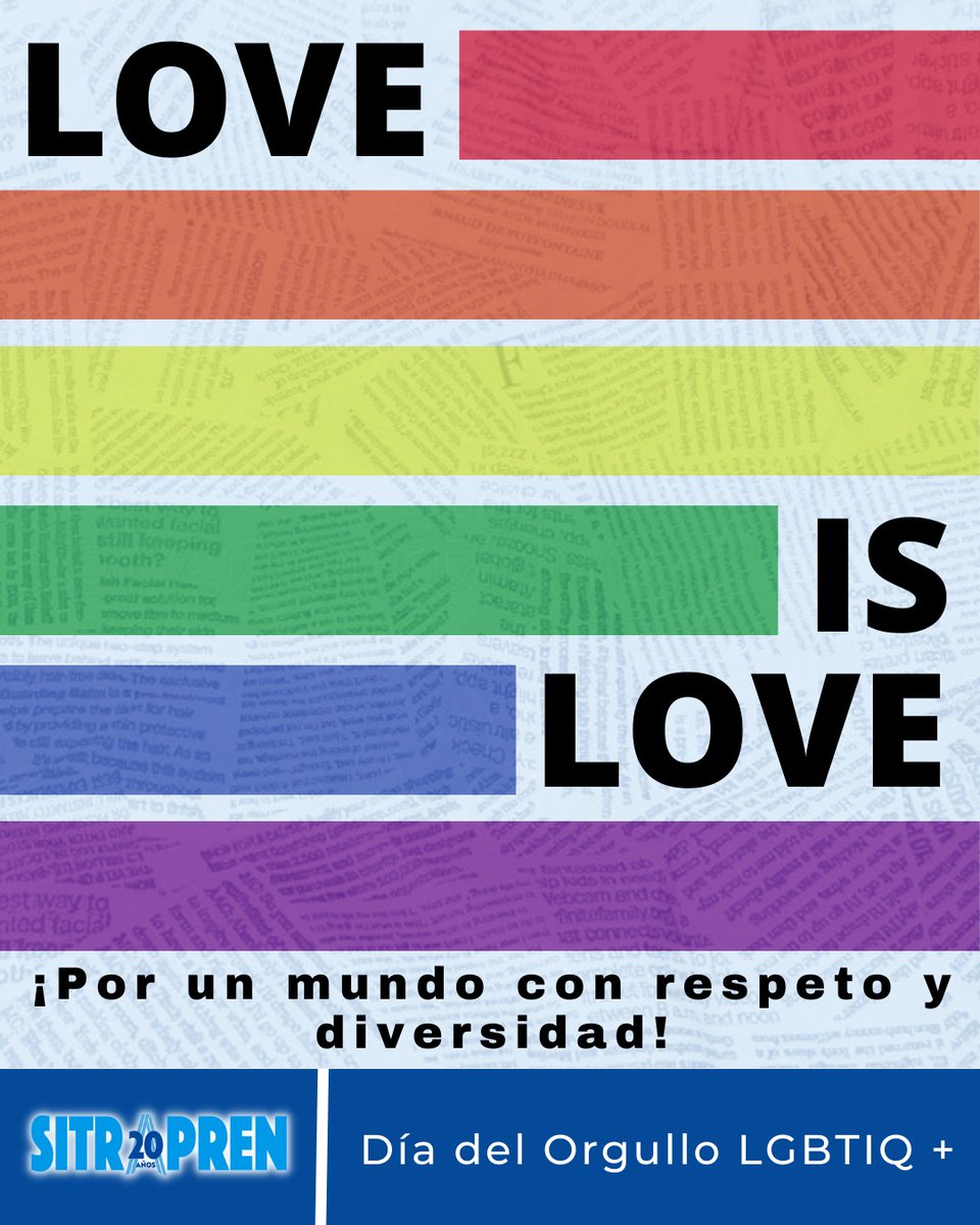 ¡Por un mundo con respeto y diversidad!

#díadelorgullo #lgbtiq #diversidad #loveislove #pride #lgbt #lgbti #orgullo #repeto #igualdad #identidaddegenero #igualdad #identidaddegenero