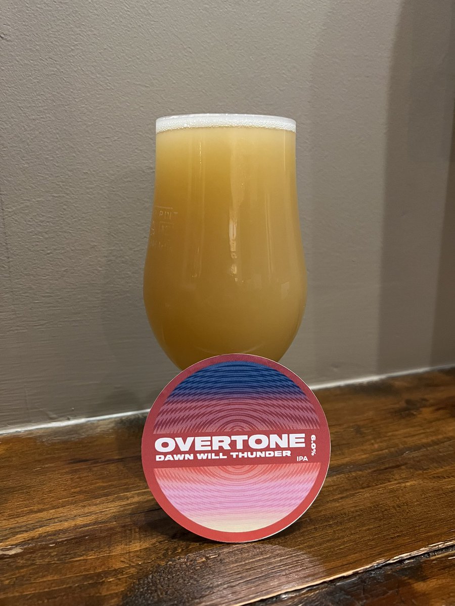 Some quality control! I had to pour myself a ‘Dawn Will Thunder’ DDH IPA from Overtone which will also be pouring for Thursday evenings Meet the Brewer. We are open from 3pm, with the event starting at 7.30pm, no tickets needed!  Mosaic, Mosaic Cryo, Talus, Citra, Amarillo BBC