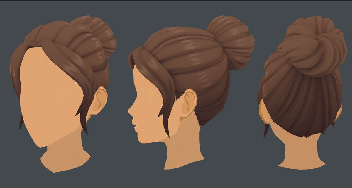 What do you think of this Simple Bun hairstyle?
#KindredFates #IndieGameDev #monstertaming #rpg #rpgs