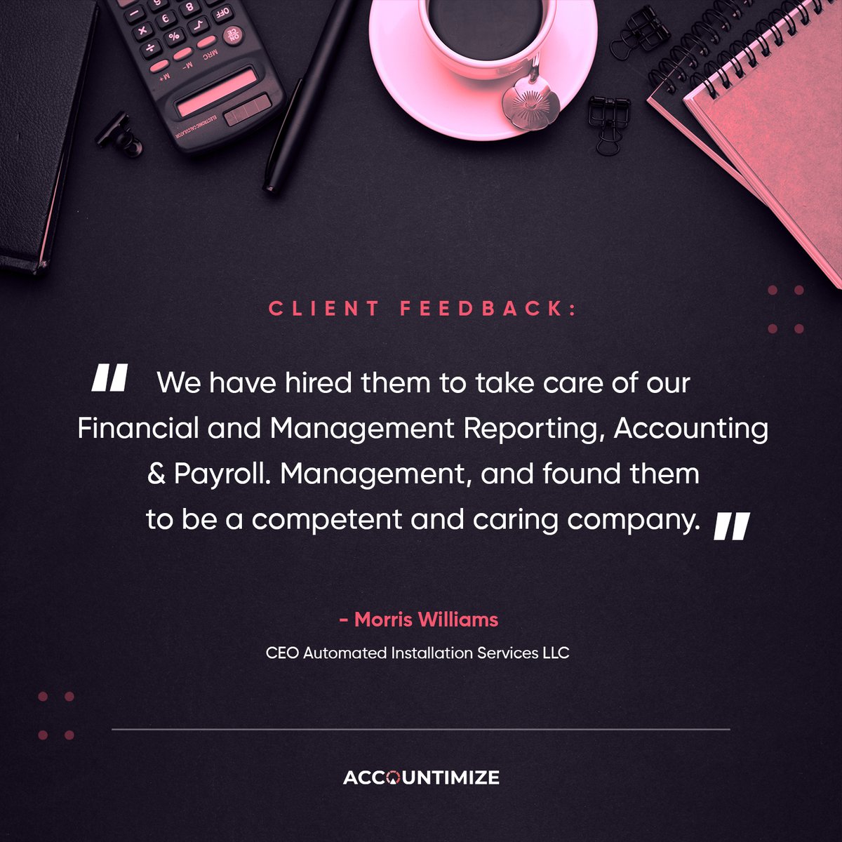 accountimize's tweet photo. It's a rewarding experience to see our clients achieve success and grow their businesses with our support.

Let us help you take your business to new heights. Schedule a discovery call by calling us at (437) 826-3262 or visit our website for further details. https://t.co/4iG1dZ1cso
