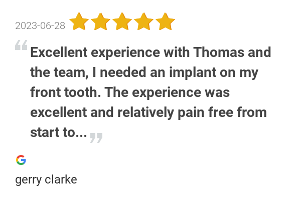 SmileSpa1's tweet photo. New 5.0-star Review: "Excellent experience with Thomas and the team, I needed an implant on my front tooth. The... https://t.co/ntrc9zzYsI