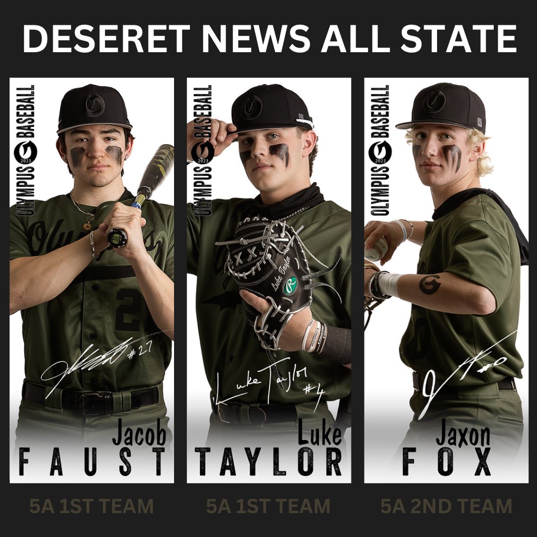 olympustitansbb's tweet photo. Congratulations to Jacob Faust (sr), Luke Taylor (jr), and Jaxon Fox (jr) for being selected to the @desnewssports 5A All State Teams. We are proud of you!  @JacobFaust22 @lukelttaylor4 @jaxonfox2024 #gotitans @PBR_Uncommitted https://t.co/CAhvla1j1t