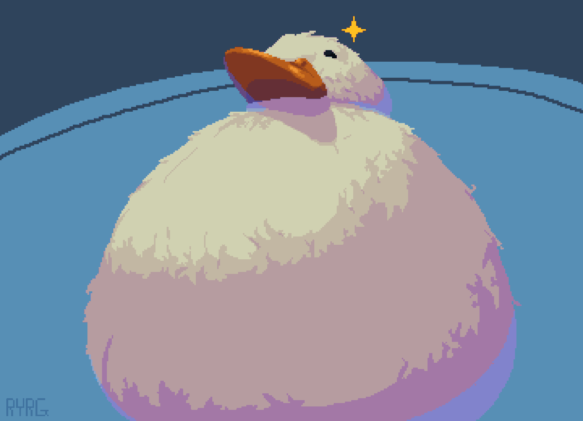 RyrG_Anim's tweet photo. Behold Duck 👍

#pixelart #aseprite #digitalart https://t.co/PcZd6H8Aiu