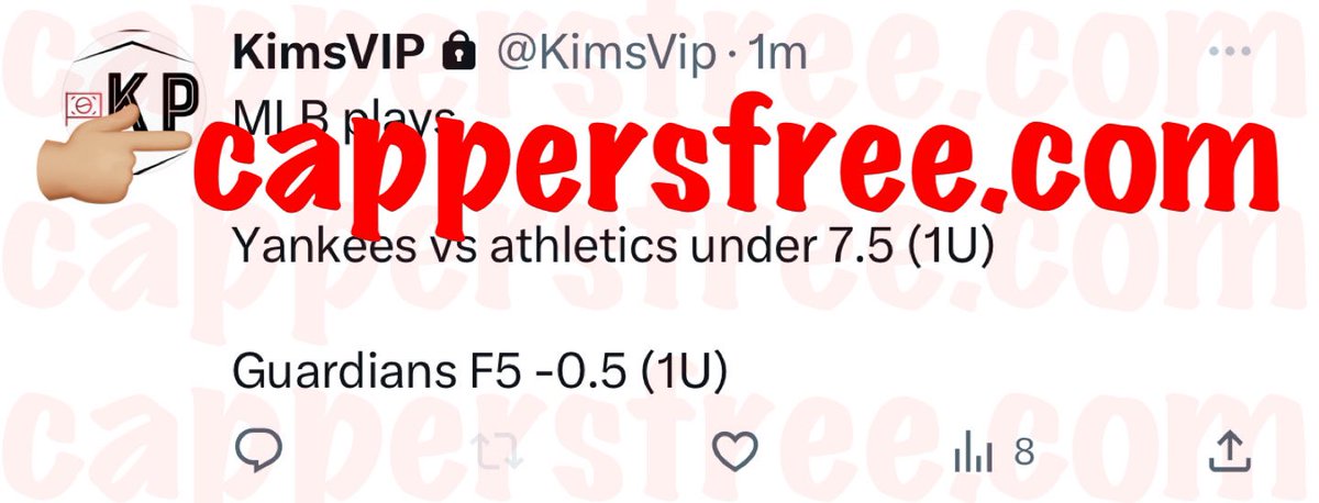 cappersforfree's tweet image. #KimsPicks