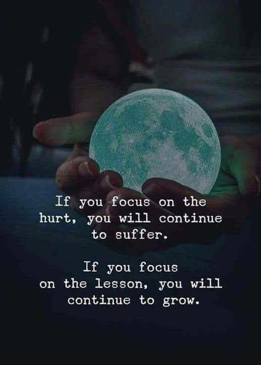 If you focus on the lesson, you will continue to grow.

#BestQuotesoftheDay #GetMotivated #Inspirational #WordsofWisdom #WisdomPearls #BQOTD