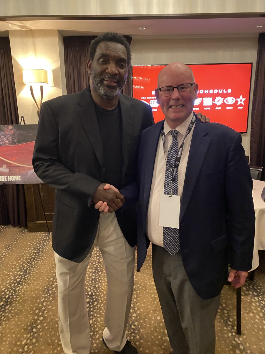 Super Bowl champion meets lobbying champion. #mutualrespect