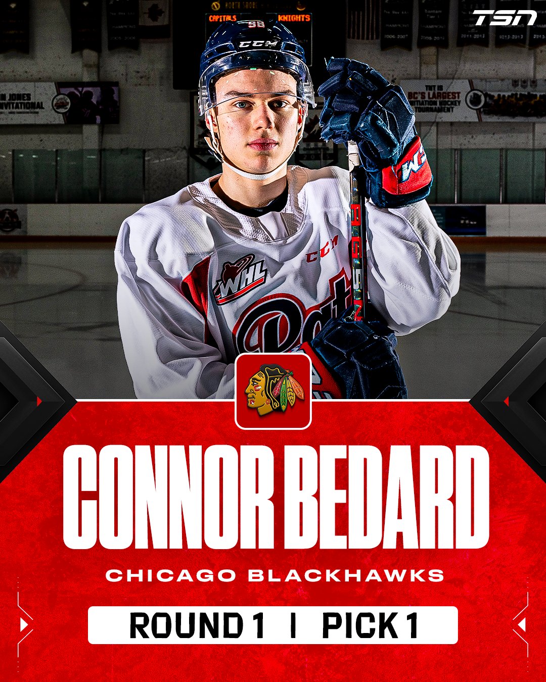 Blackhawks select Connor Bedard 1st overall