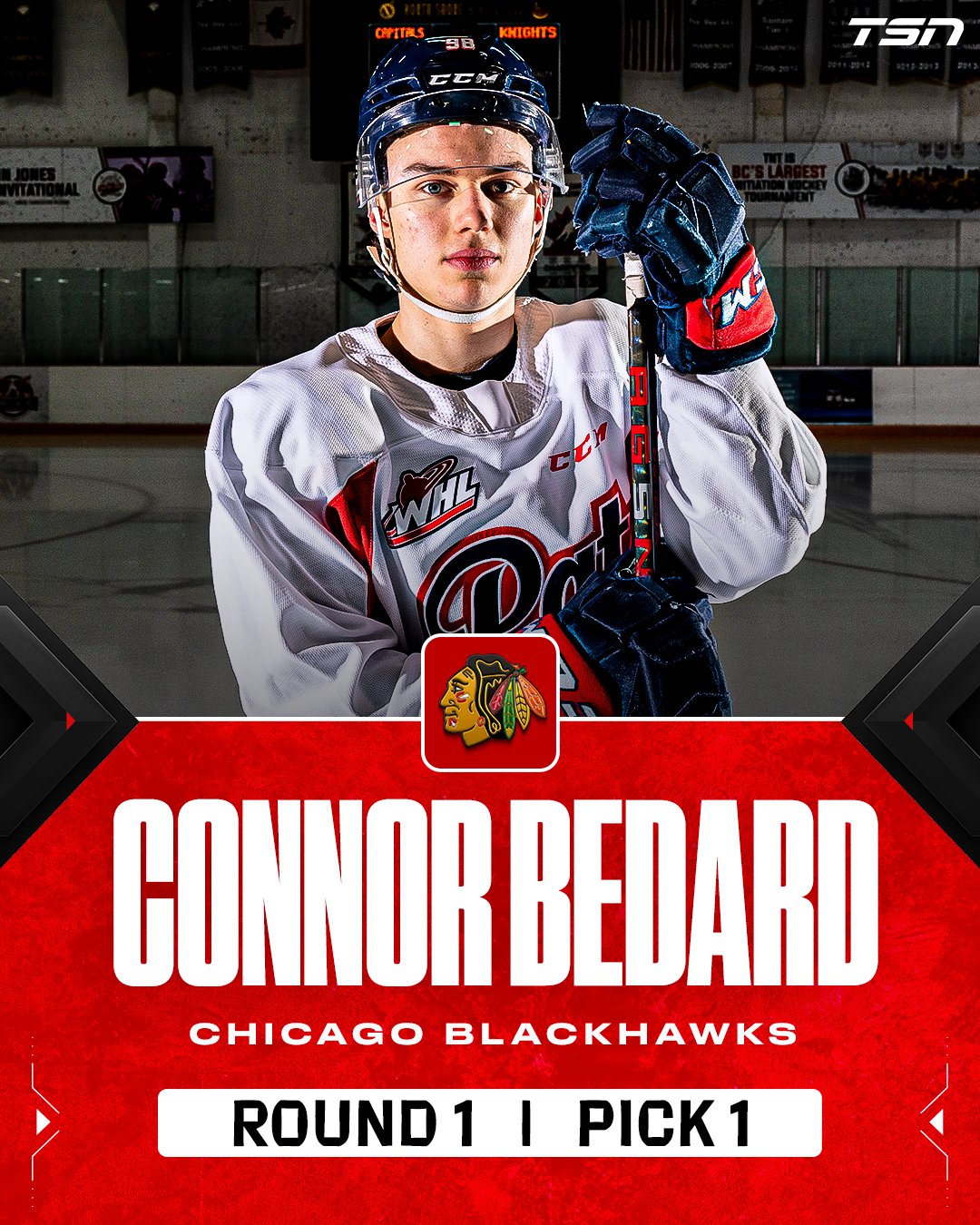 TSN on Twitter "With the 1st Overall pick in the 2023 NHL Entry Draft, the Chicago Blackhawks